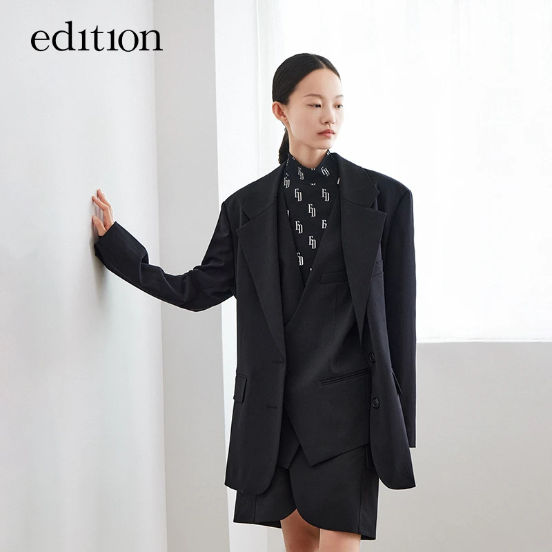 【搭搭精选】edition半身裙精纺西装半裙工装短裙#EBA3SKT001