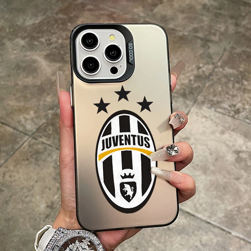 尤文图斯队徽15苹果16promax手机壳iphone17高级感12磨砂14小众13