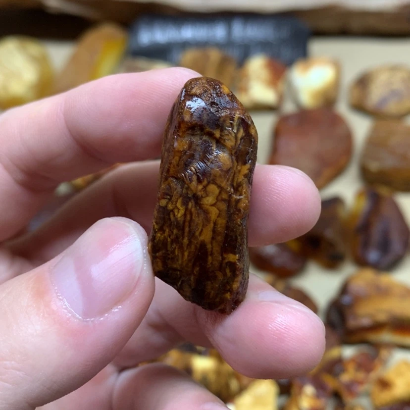 【闪购商品】定制琥珀原矿蜜蜡戒指项链