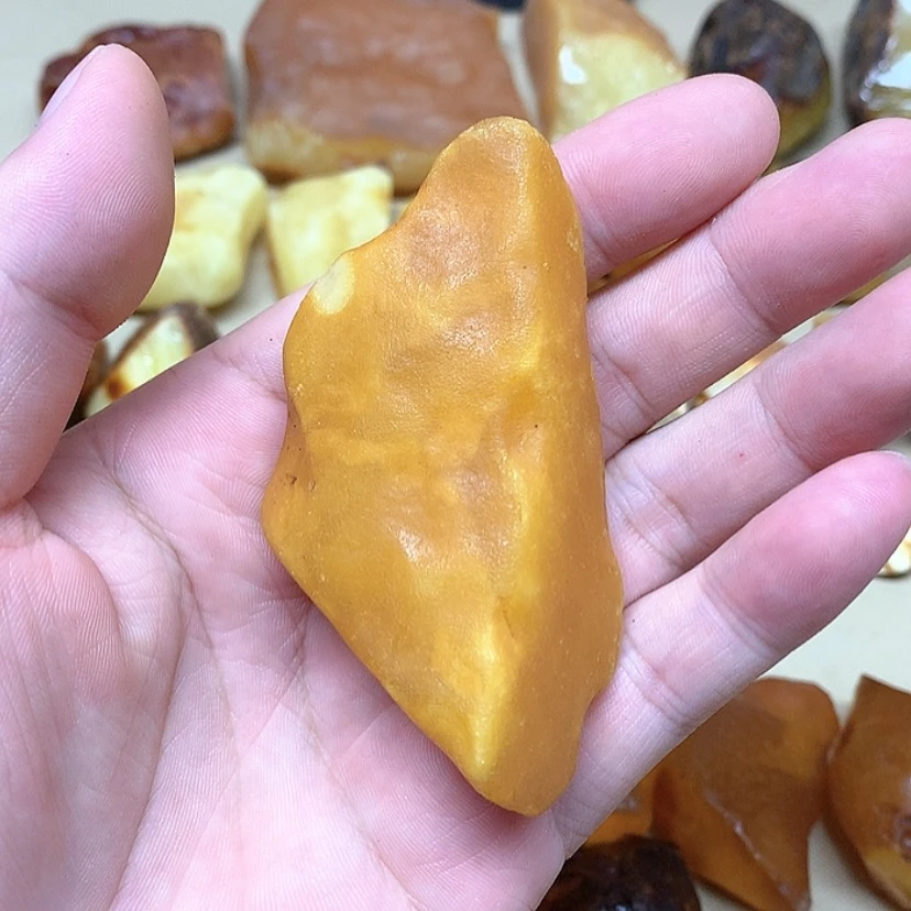 【闪购商品】定制琥珀原矿蜜蜡戒指项链