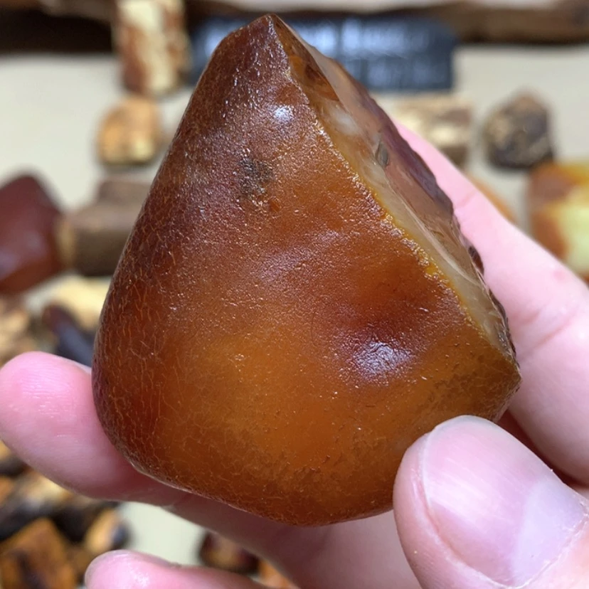 【闪购商品】定制琥珀原矿蜜蜡戒指项链
