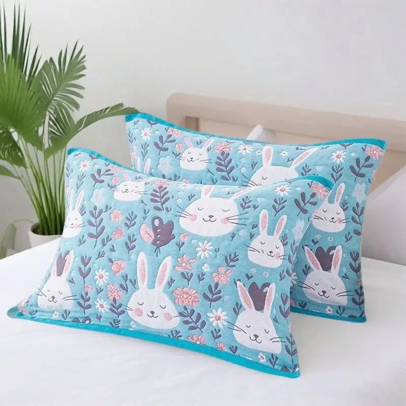 【首单立减】亏本冲量高档纱布枕巾加厚耐脏枕巾一对枕巾不起球