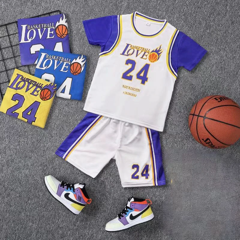 2025男童夏季新款速干篮球服套装24号