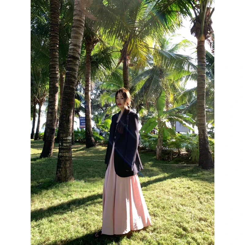 小君君布兰妮 “月光奏乐曲”加色百搭衣橱翩翩a字伞裙半身裙0039