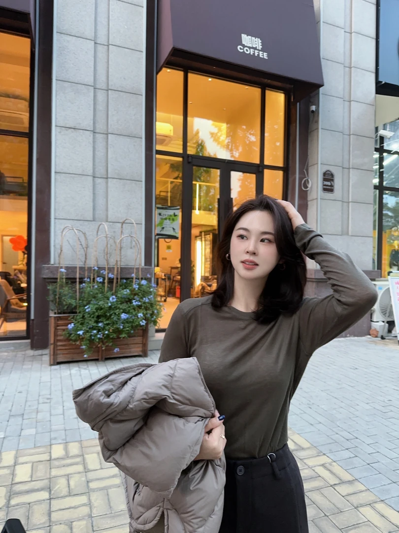 秋冬新款打底衫百搭多色