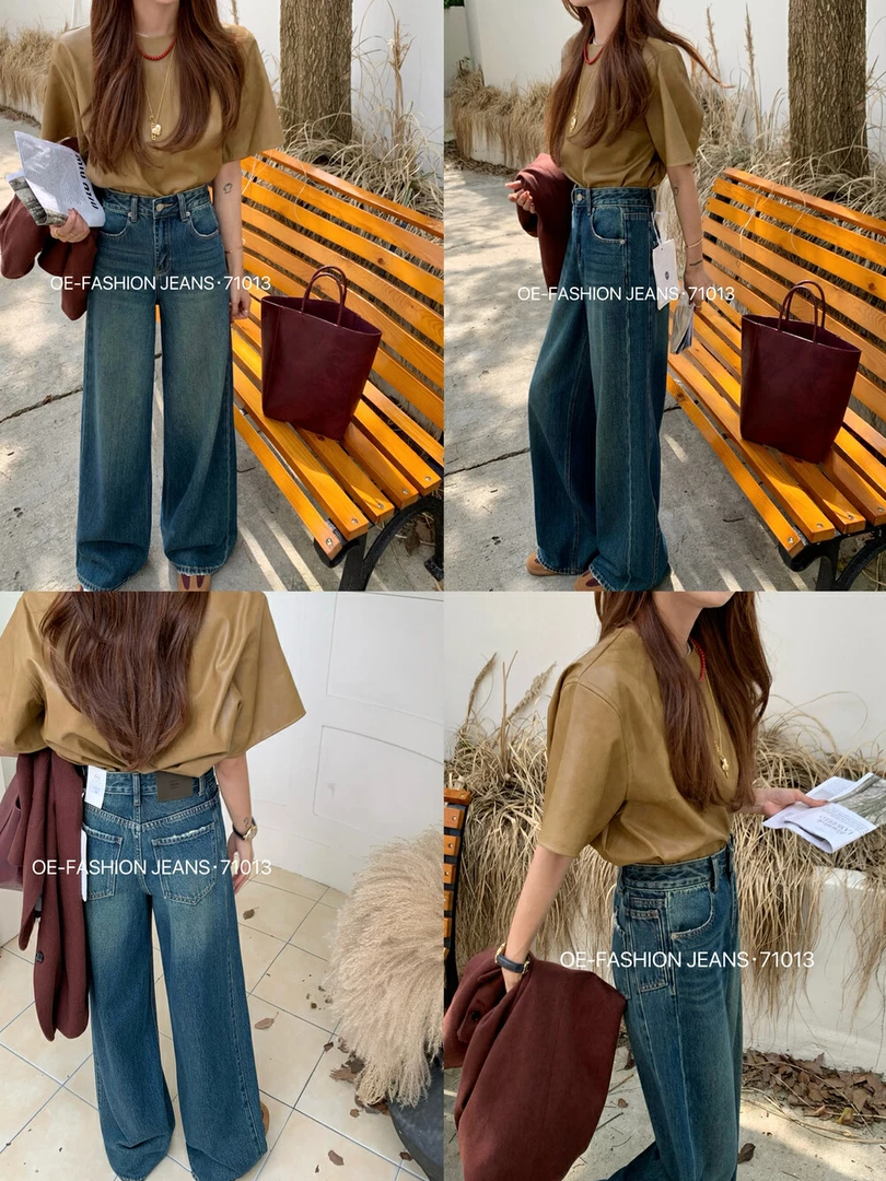 【羽粉专属】夏季清仓，四季款女直筒阔腿牛仔裤