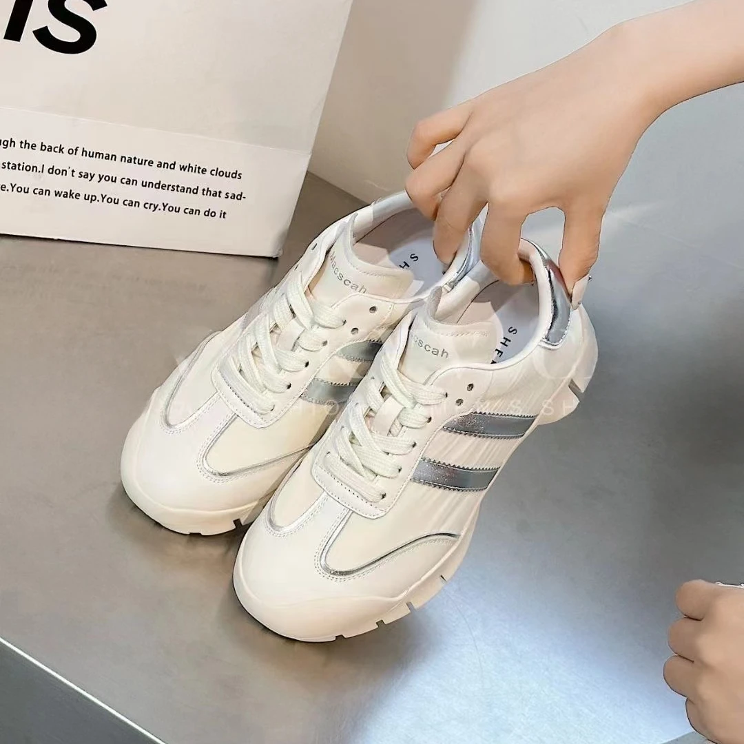 韩版时尚超火阿甘鞋百搭经典配色女士夏季透气厚底运动女鞋365007