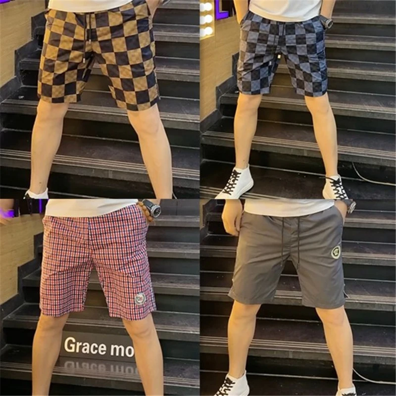 2025夏季新款男士短裤多色全集男士松紧腰短裤潮流欧品速干五分裤