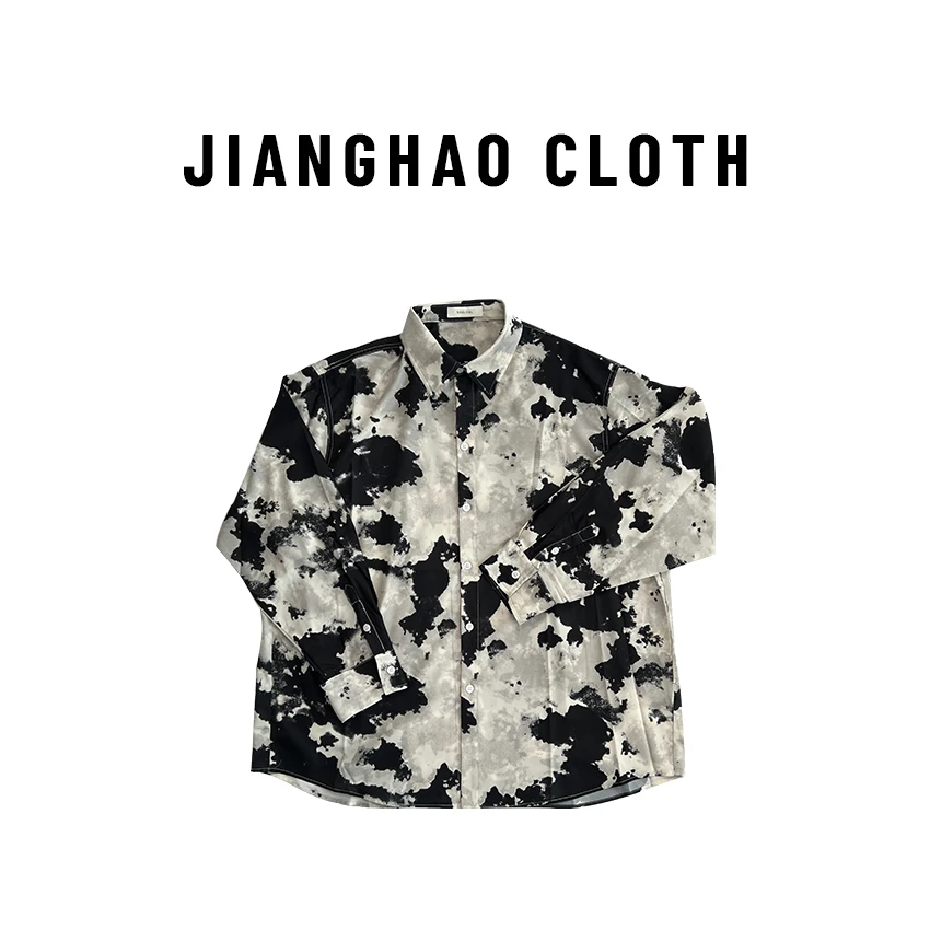 YAKEDEFY 泼墨 | 凉感印染高级质感时尚百搭宽松质感 松弛感衬衫