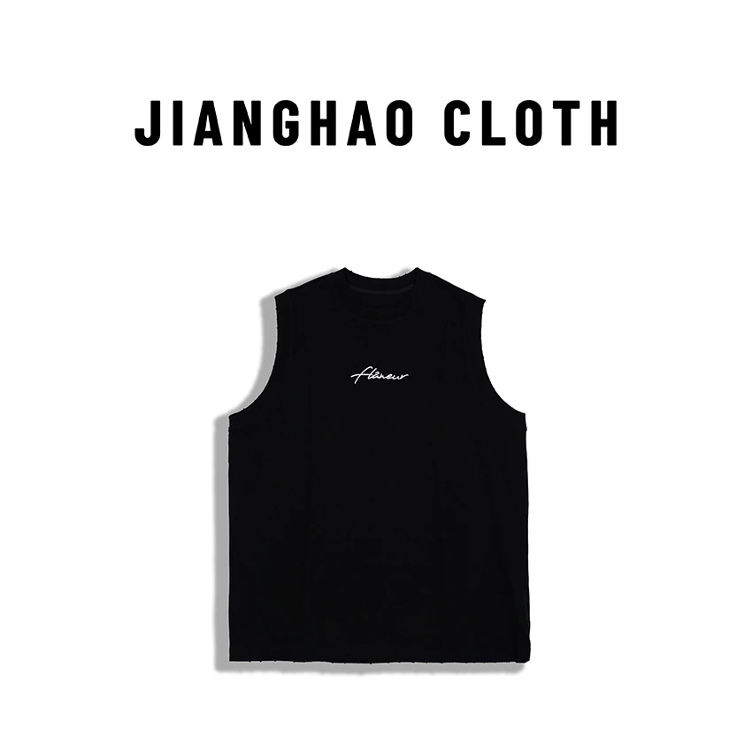 HAO 无名 ｜夏季美式无袖潮牌印花运动背心 非质量问题不退不换
