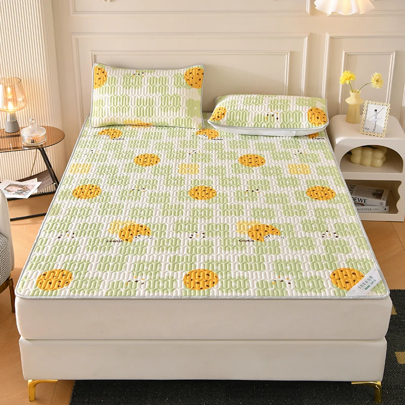 加厚1厘米A类高端夏季冰丝乳胶凉席夏天空调席可水洗机洗支持定制