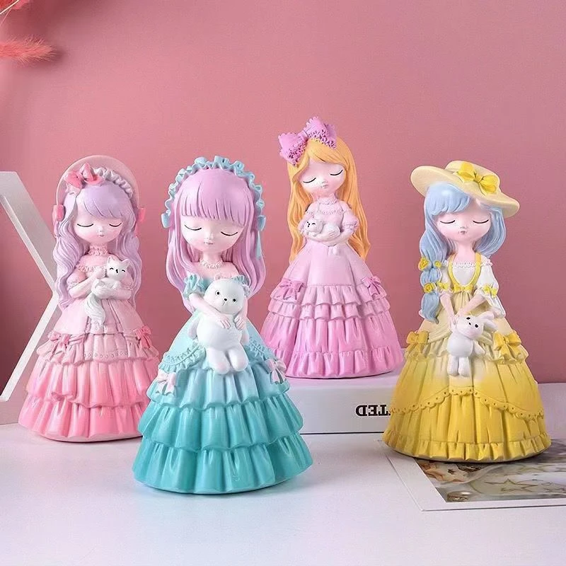 贝蒂公主3d立体石膏娃娃白胚彩绘立体涂鸦创意摆摊diy制作玩具