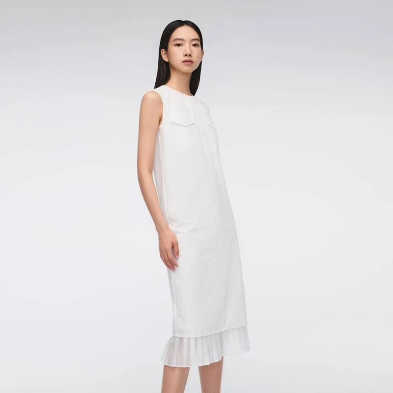 【SOLOTEX微风系列】OVV春夏新款女装无袖圆领连衣裙GQLWJ24005A