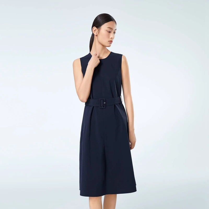 【SOLOTEX微风系列】OVV春夏新款女装圆领A字连衣裙GQLWJ23005A