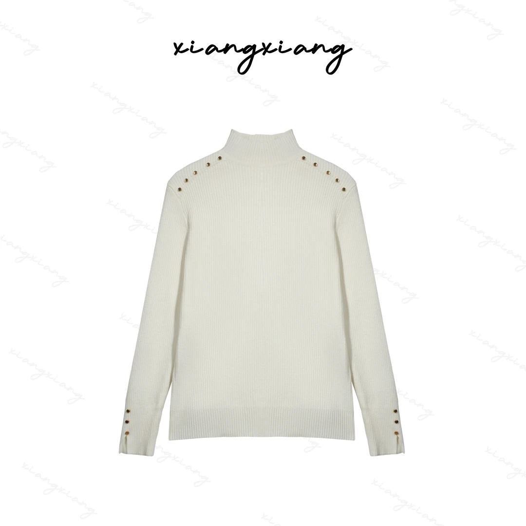 【香香专属】加绒半高领毛衣女加厚一体绒上衣打底衫女内搭WY5577