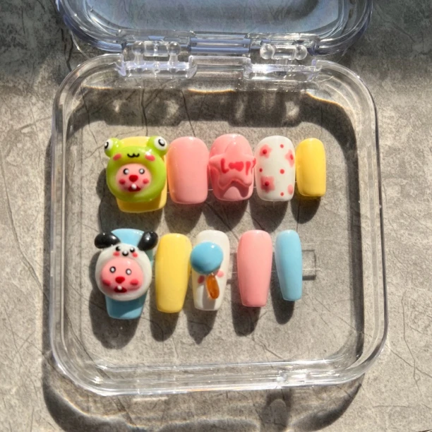 藕丸纯手工穿戴式气质甲片