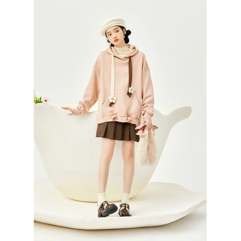 紫涵不规则百褶半身裙女新款甜美学院风内衬防走光高腰Z3Z11AS309