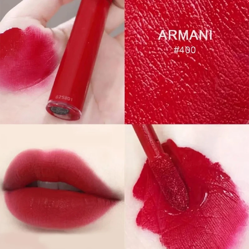 【专柜版本】ARMANI/阿玛尼臻致丝绒哑光400唇釉1.5ml 便携旅行装