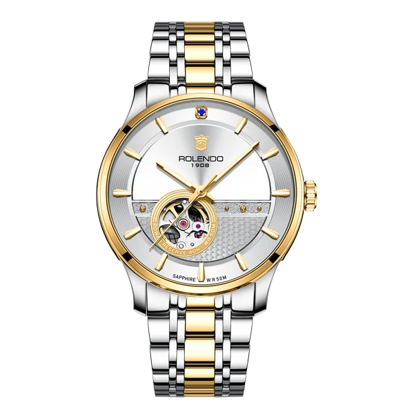 罗兰度机械腕表，RG7062男款镂空潮流经典名表