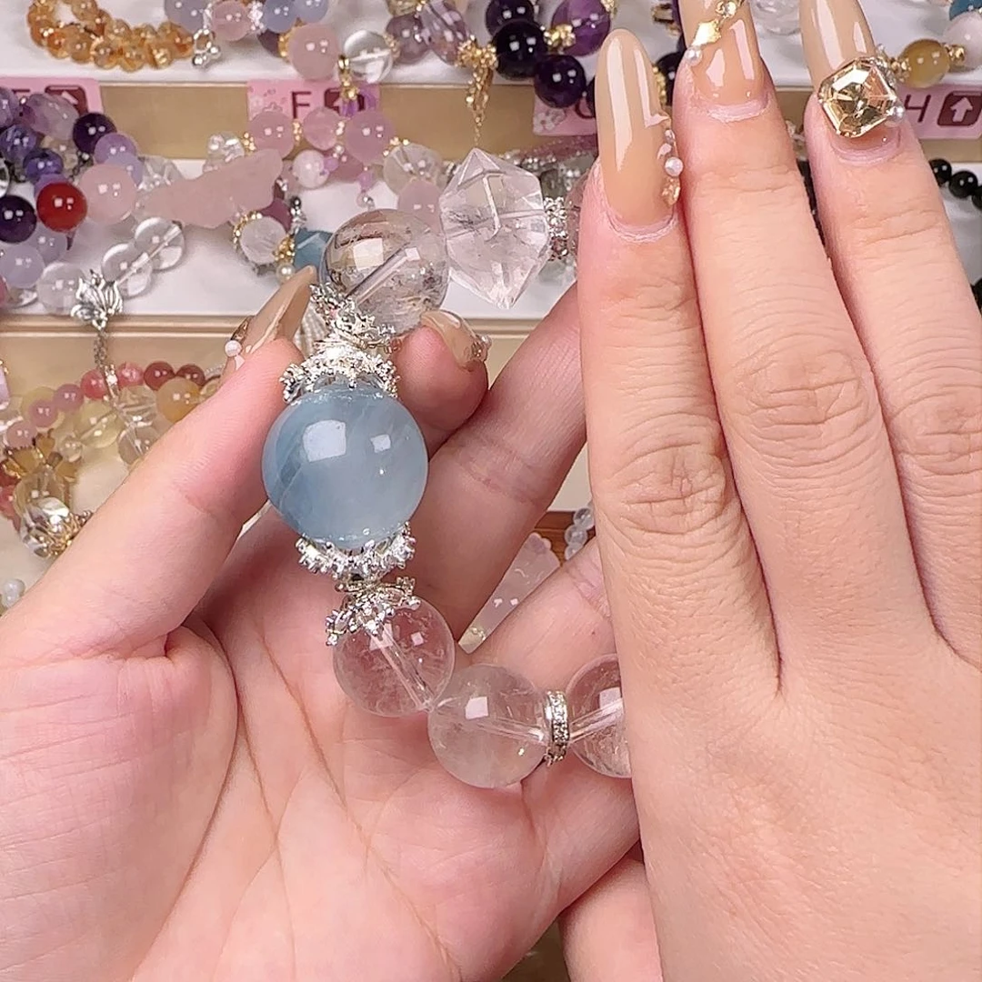 水晶手链未镶嵌开****克把