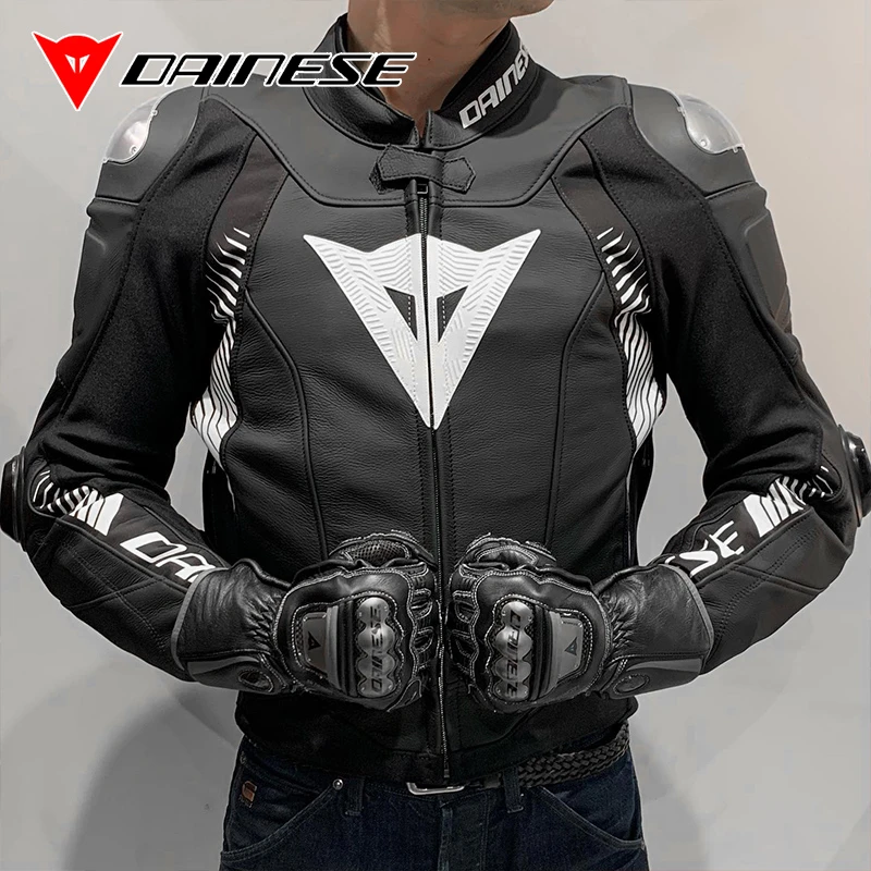 Dainese丹尼斯SUPER SPEED 4摩托车骑行服钛合金驼峰防摔机车皮衣