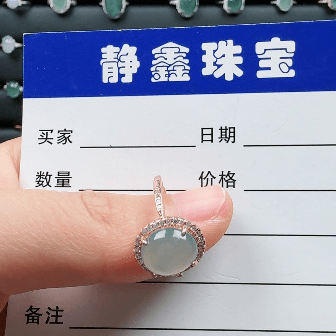 【闪购商品】翡翠戒指银S925镶嵌洛***儿