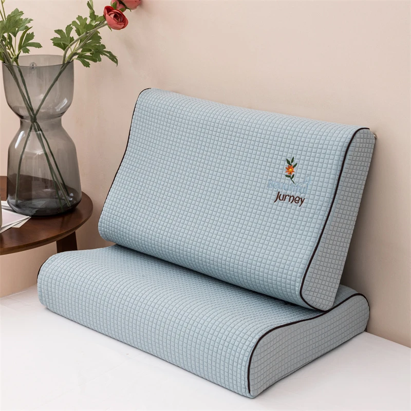 加厚针织棉乳胶枕头套40x60单人记忆枕套家用成人泰国橡胶枕芯套