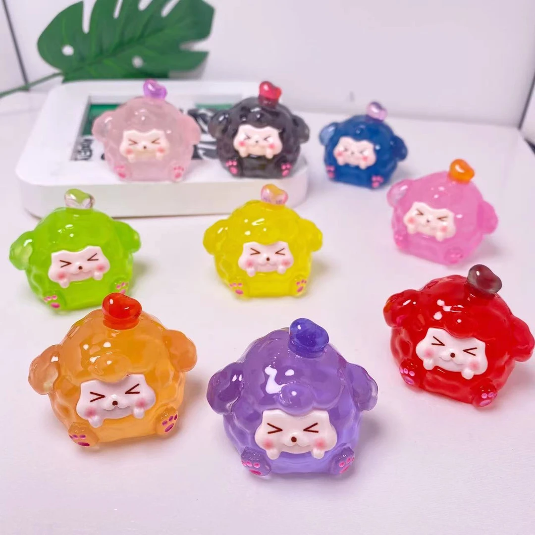 【直播拆】夜光新款kiki福气团子diy小摆件