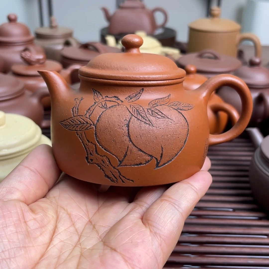 紫砂茶壶原矿紫砂小红泥