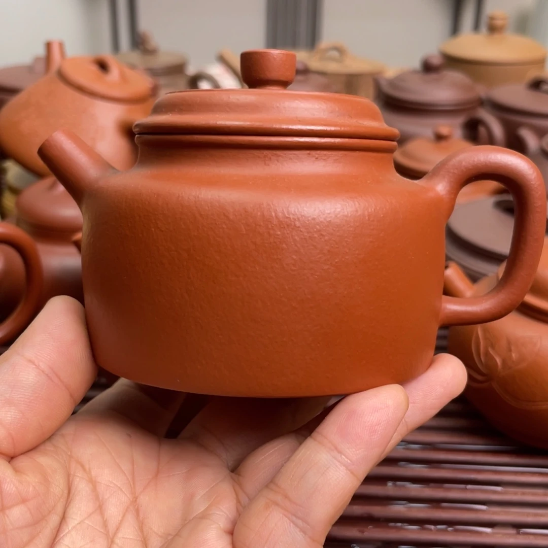 紫砂茶壶赵庄朱泥全手得中