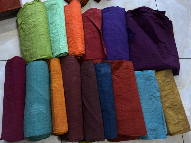 老土布纯手工织布手工植物染色 3米价格。宽40/45厘米