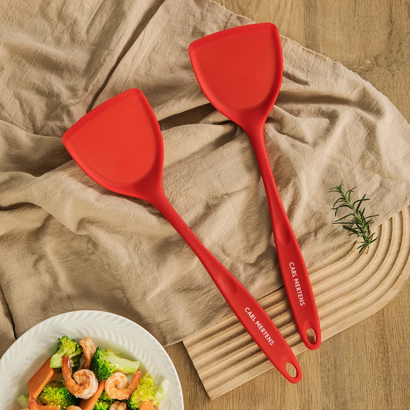 德国三头鹰 CARL MERTENS 欧式抗菌硅胶锅铲加长家用隔热加厚长柄