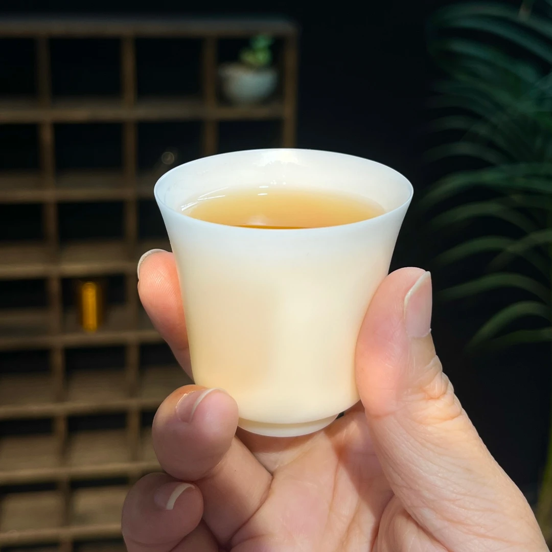 齐毅超薄胎客杯马蹄杯德化白瓷茶杯家用品茗杯功夫茶具泡茶杯高档