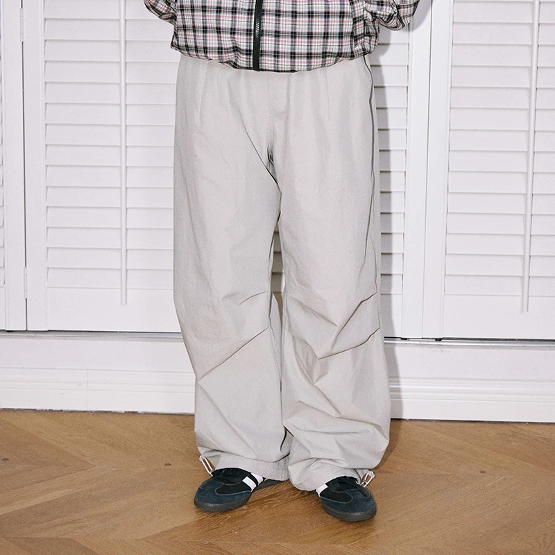 WORKSOUT阔腿伞兵工装裤复古宽松阔腿男潮牌街头百搭休闲长裤