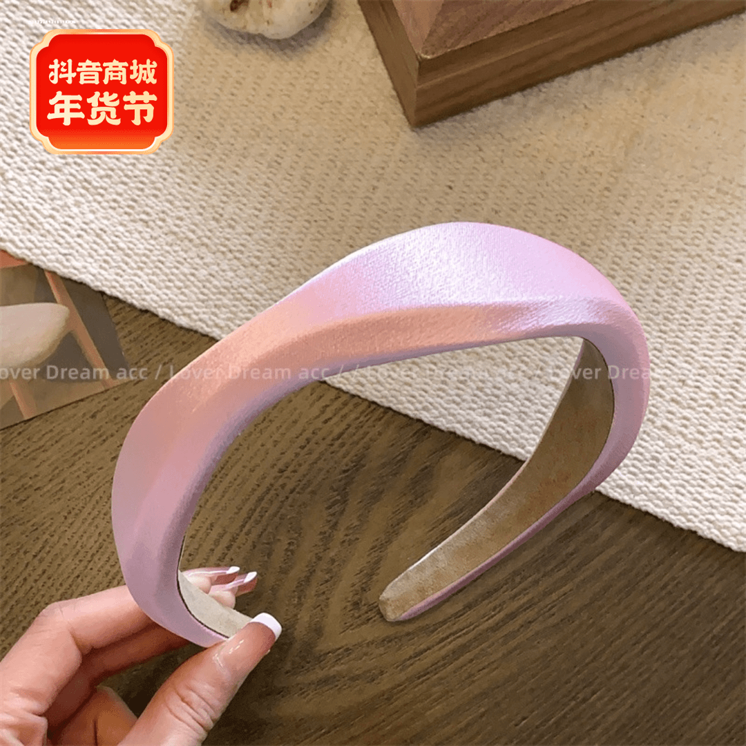 时尚不规则缎面发箍精致ins洗脸发捆头箍质感小众显白气质发饰