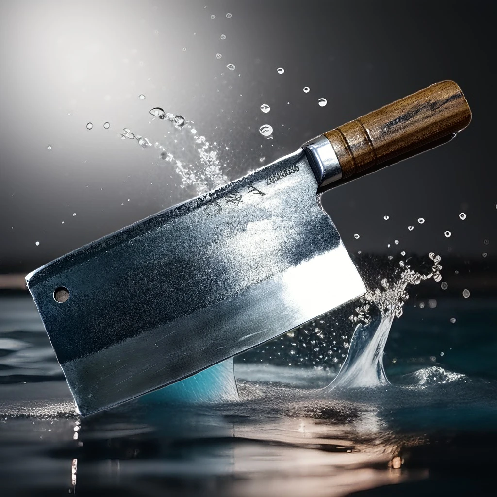 手工锻打户外菜刀轴承钢厨师菜刀大号厨师商用刀胆切鸡鸭鹅鱼排骨