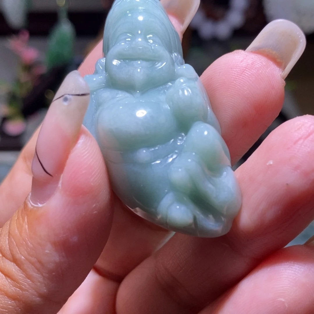 【闪购商品】翡翠颈饰未镶嵌财神
