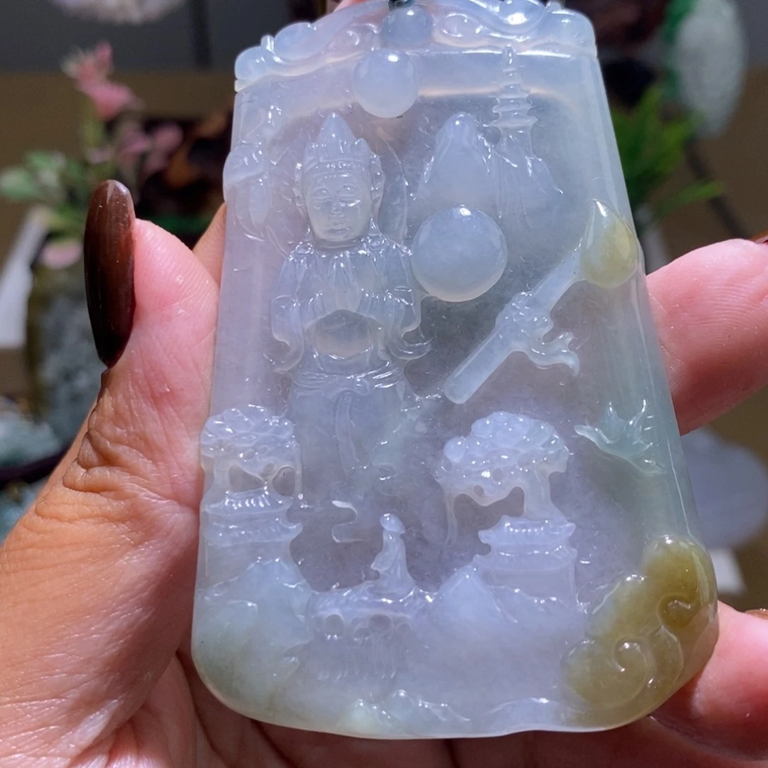 【闪购商品】翡翠颈饰未镶嵌观音
