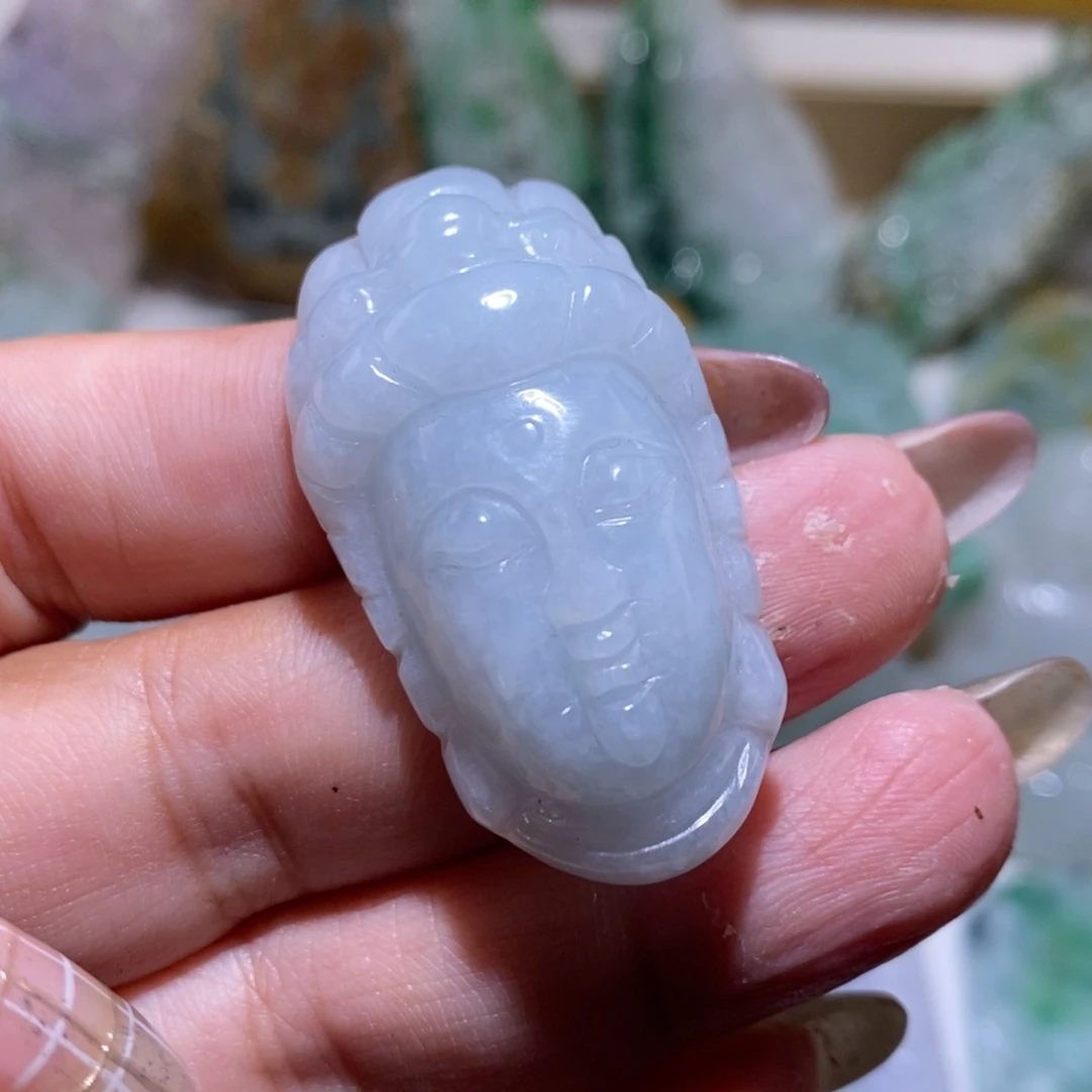 【闪购商品】翡翠颈饰未镶嵌观音头