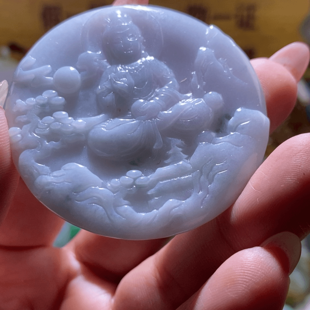 【闪购商品】翡翠颈饰未镶嵌山水