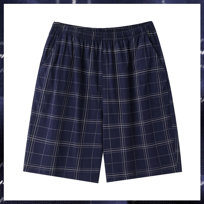 [只卖100%纯棉]短裤男士夏季睡裤宽松全棉居家五分裤可外穿薄款