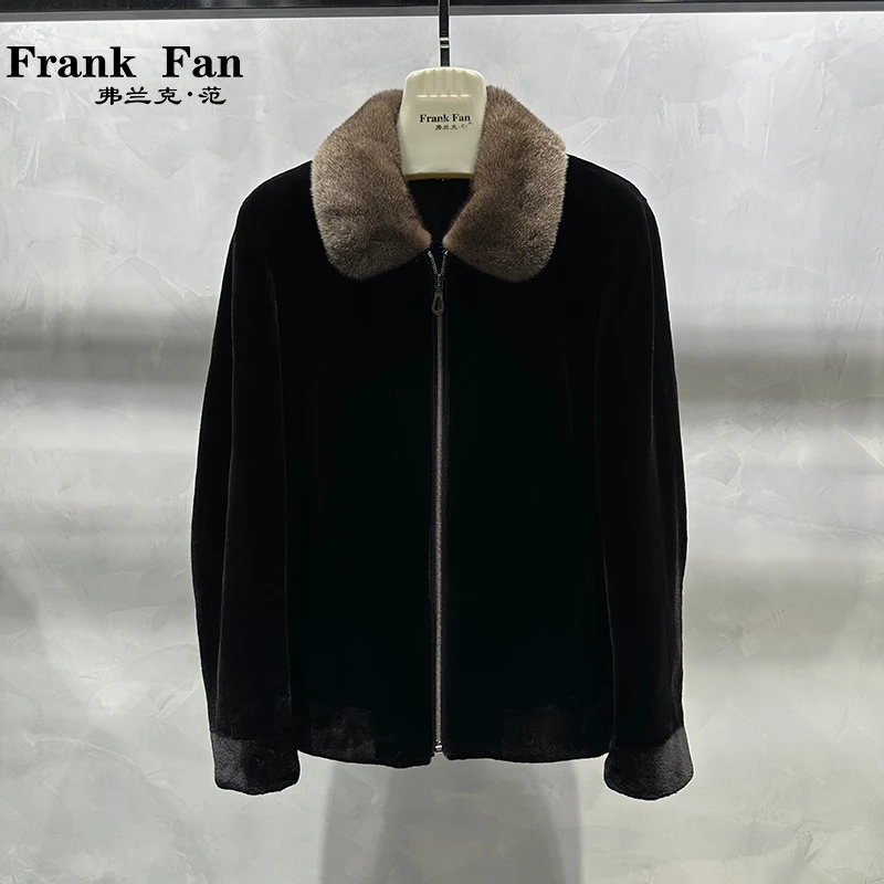 弗兰克·范2075“霸道总裁”星尘领金牌貂绒夹克外套男【线下同款】