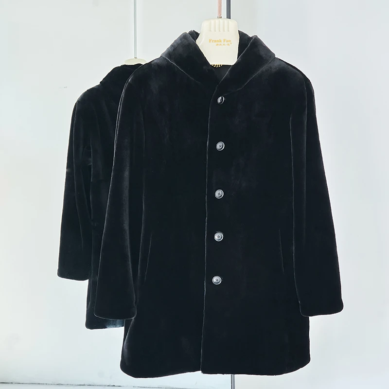 弗兰克·范2079“经典重塑”中长款进口貂绒外套貂皮男装【线下同款】
