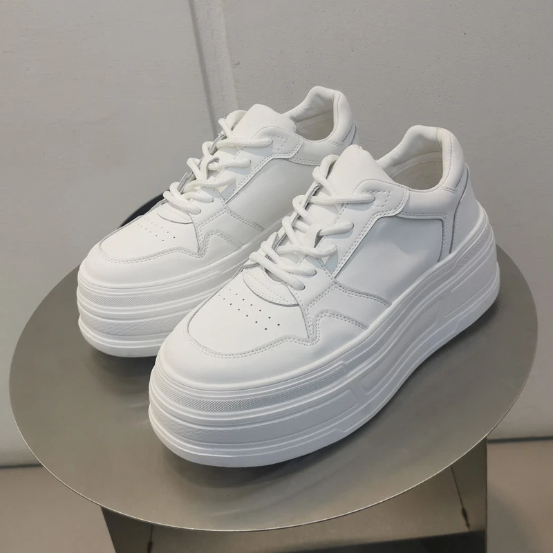 2025年春季新款SGIRL TWTW超软厚底松糕鞋百搭休闲系带小白鞋女鞋