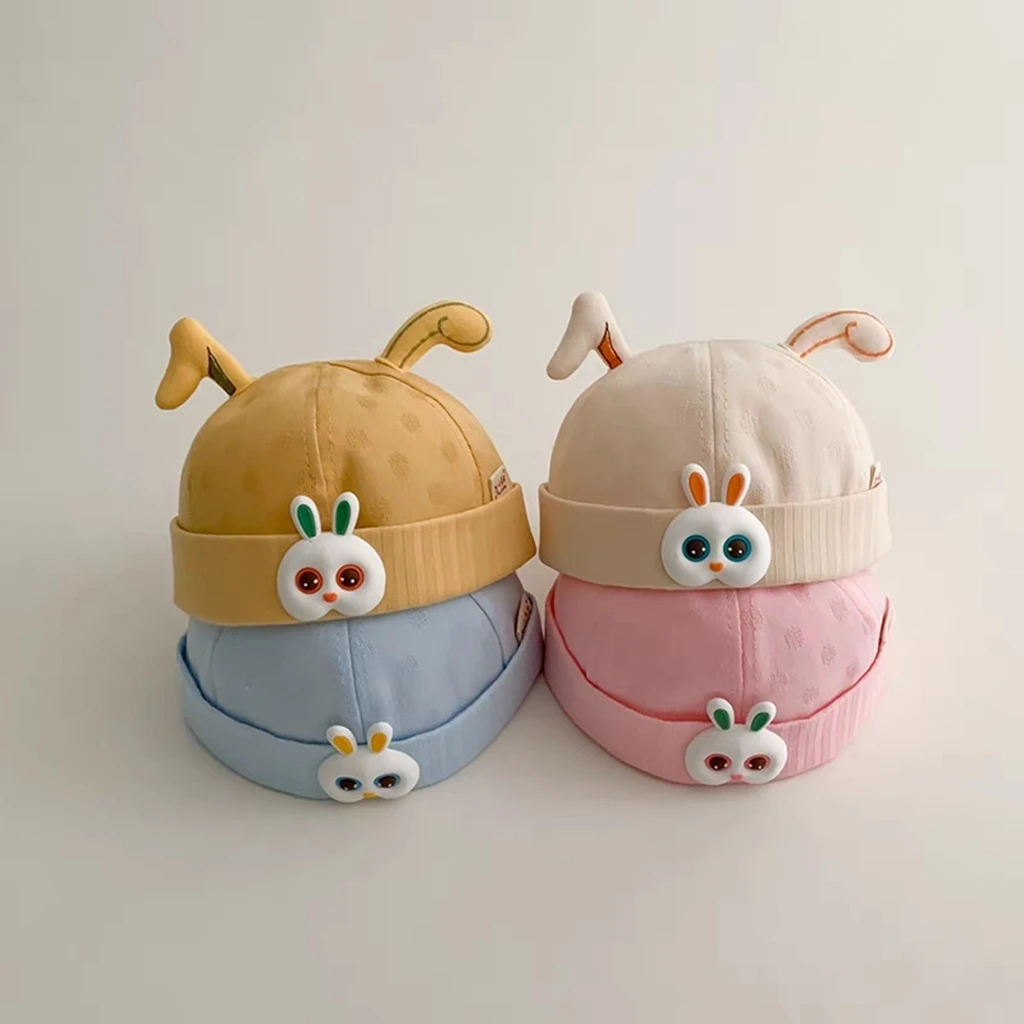 宝宝帽子春秋款可爱小兔男女童地主帽超萌婴幼儿夏季新款瓜皮帽潮