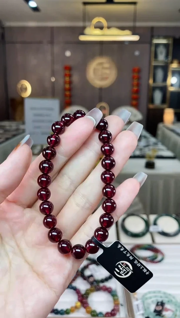 【闪购商品】石榴石单圈手串未镶嵌（多样性发一条）D