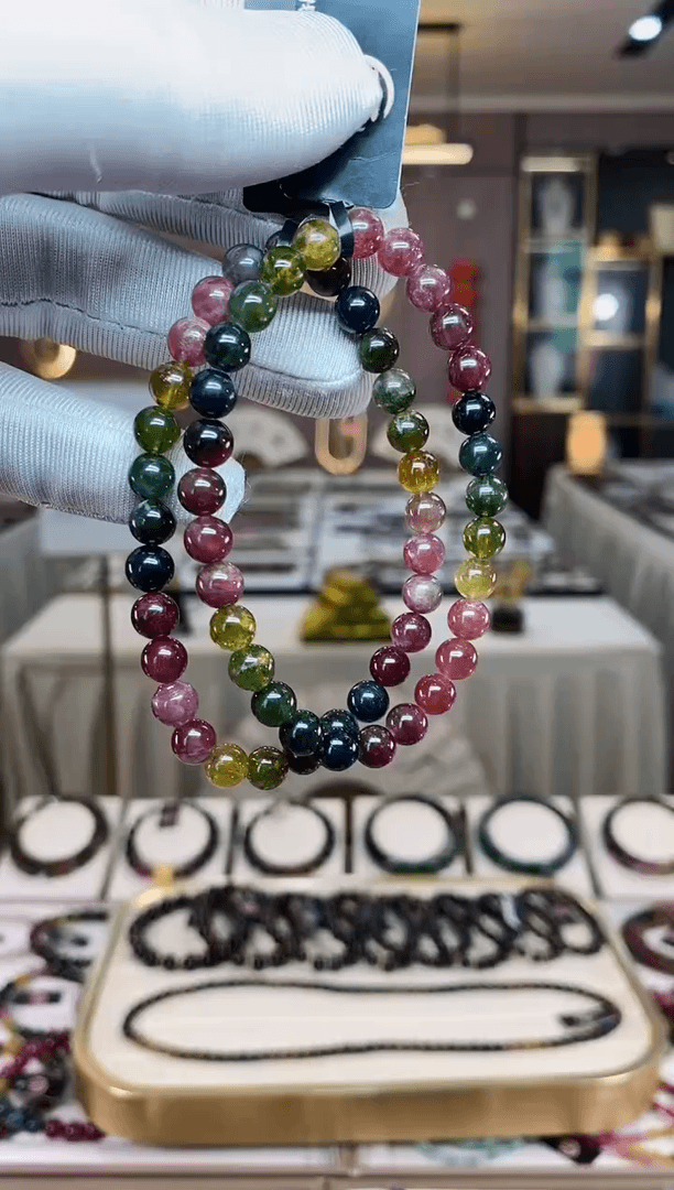 【闪购商品】碧玺单圈手串6mm+未镶嵌（多样性发一条）