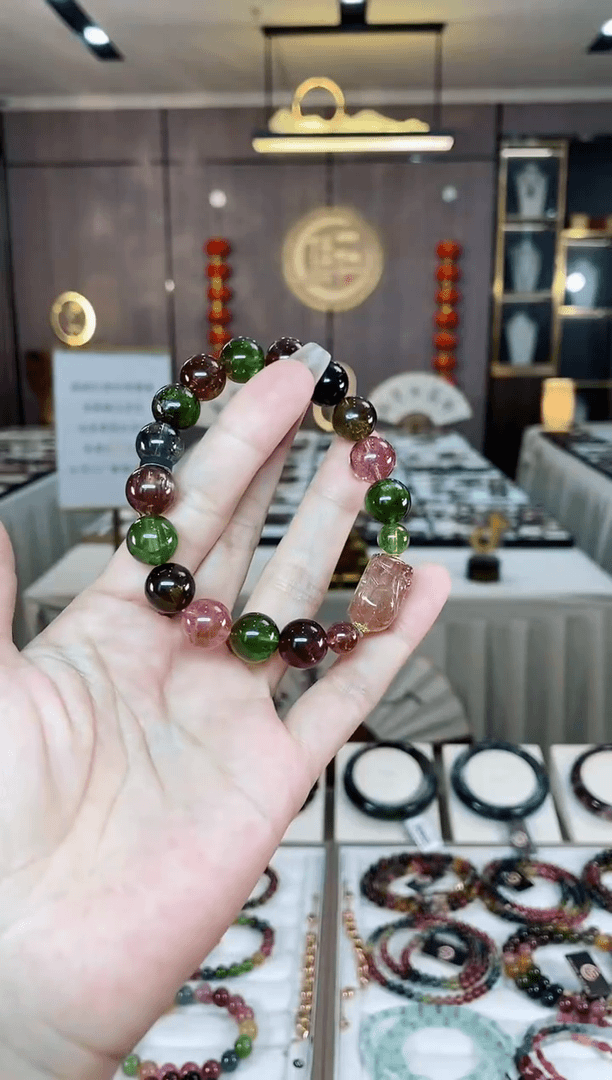 【闪购商品】碧玺单圈手串未镶嵌（多样性发一条）H