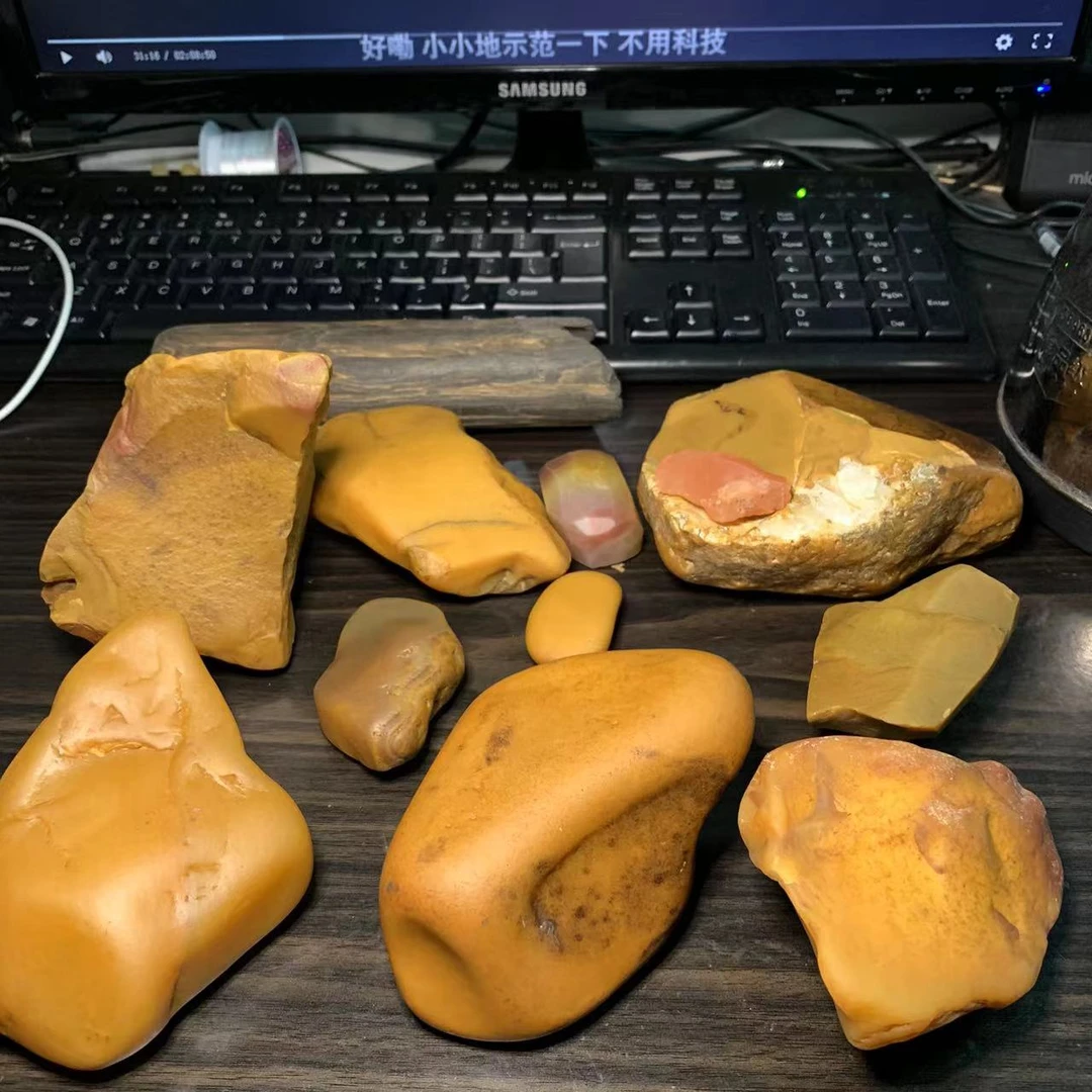 黄蜡石原料原石观赏石