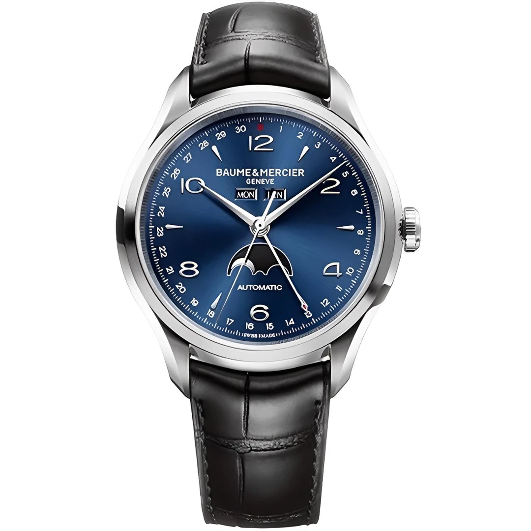 99新 Baume et Mercier/名士 未使用/克里顿/39600/43腕表/全套男